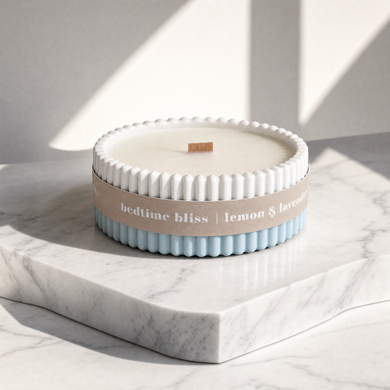 Bedtime Bliss Lemon & Lavender Soy Wax Candle