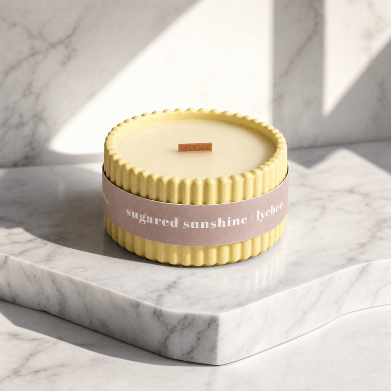 Sugared Sunshine Lychee Soy Wax Candle