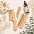 Handmade Bamboo Anti-Static Comb Set view 3