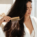 Handmade Bamboo Anti-Static Comb Set view 2