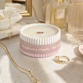 Raspberry Ripple Stoneware Soy Wax Candle view 4