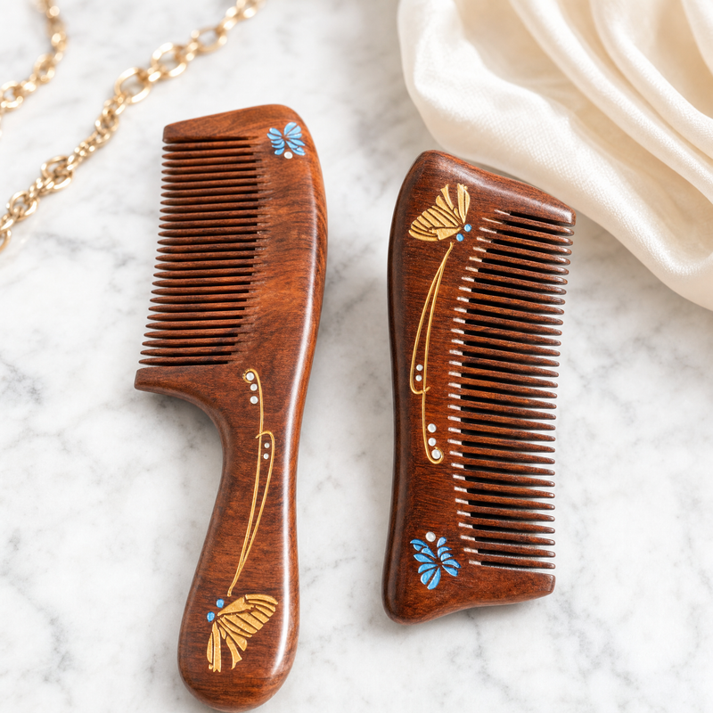 Sandalwood Butterfly Comb Set - LIMITED EDITION