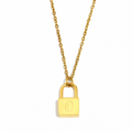 Signature Lock Initial Necklace view 19