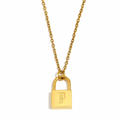 Signature Lock Initial Necklace view 20