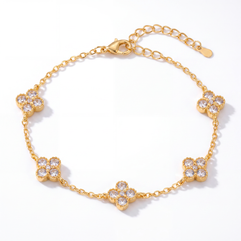 The Diamond Clover Bracelet
