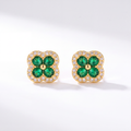 The Luxe Clover Stud Earrings view 8