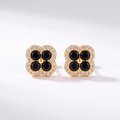 The Luxe Clover Stud Earrings view 9