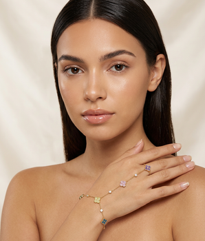 The Rainbow Blossom Handchain