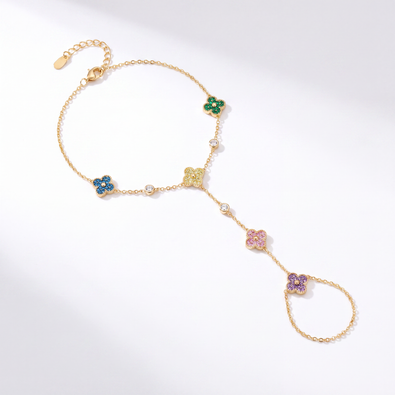 The Rainbow Blossom Handchain