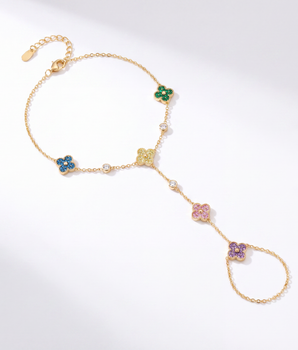 The Rainbow Blossom Handchain