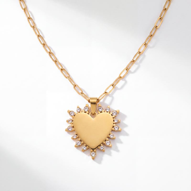 The Love Note Engravable Heart Necklace