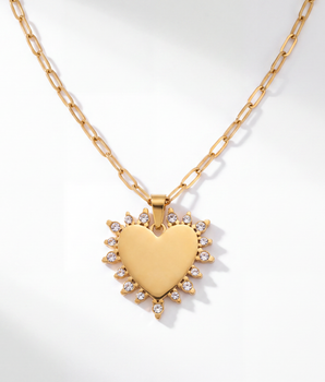 The Love Note Engravable Heart Necklace