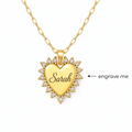The Love Note Engravable Heart Necklace view 2