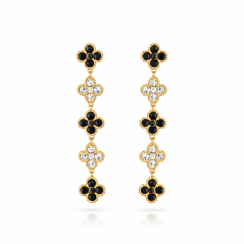 The Rainbow Clover Earrings