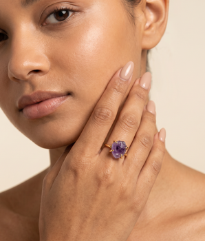 The Raw Cut Crystal Rings