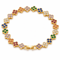 The Rainbow Clover Tennis Bracelets view 1