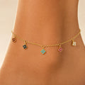 The Rainbow Clover Anklet view 2