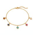 The Rainbow Clover Anklet view 1
