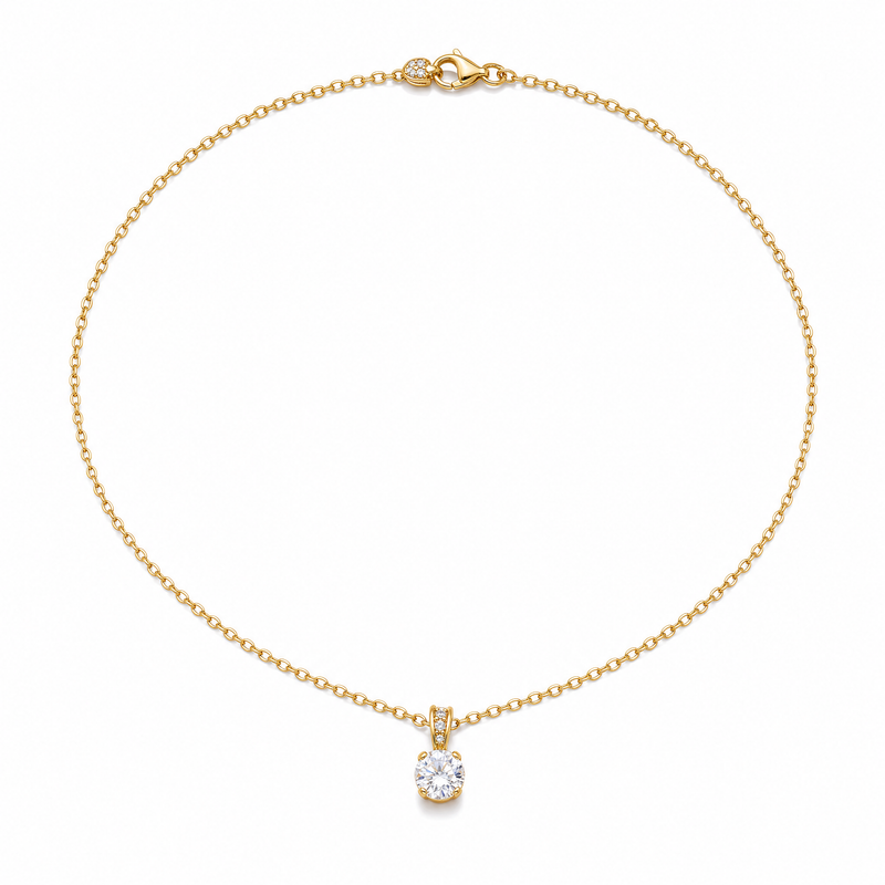 The Aurelie Solitaire Necklaces