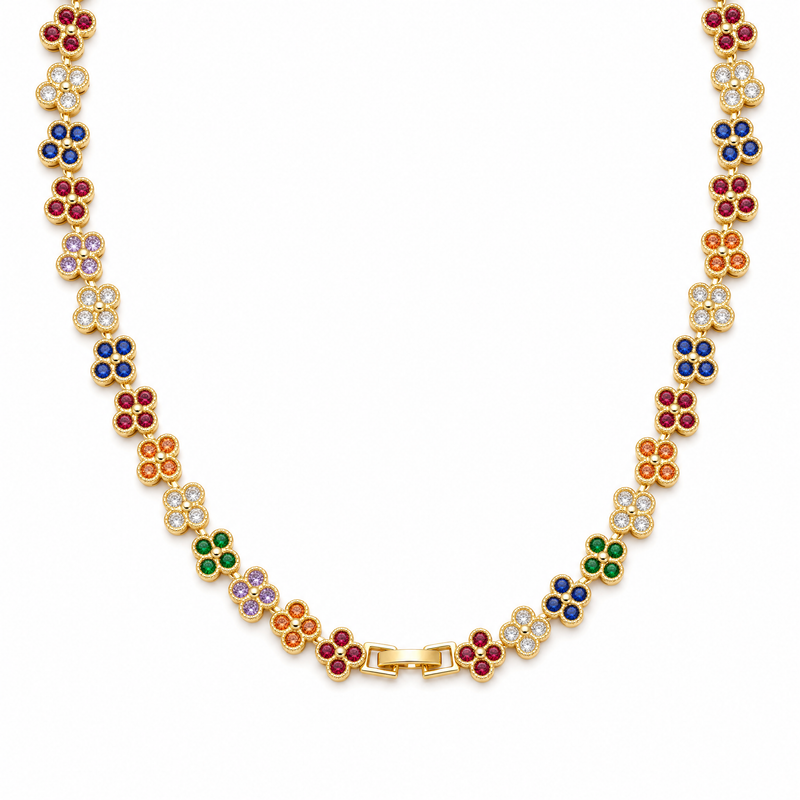 The Rainbow Clover Necklace
