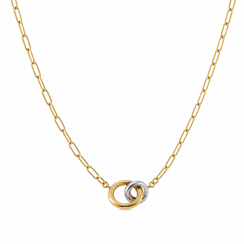 The Micheala Mixed Metal Necklace