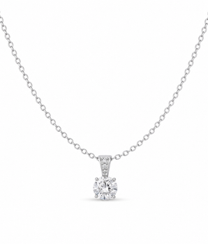 The Aurelie Solitaire Necklaces