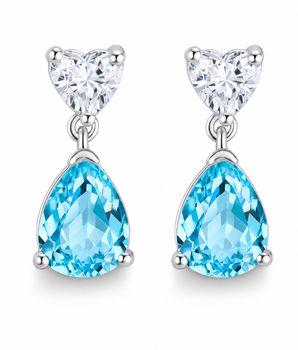 The Sisi Blue Crystal Earrings
