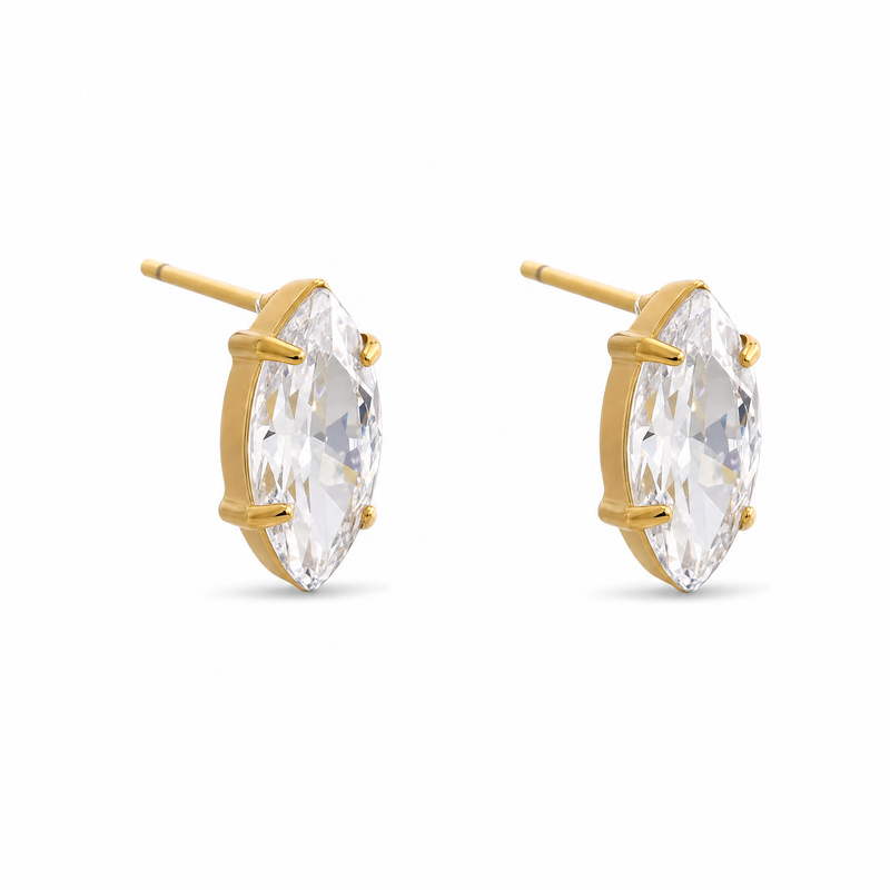 The Freya Marquise Stud Earrings