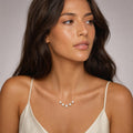 The Delphine Five Heart Necklace view 4