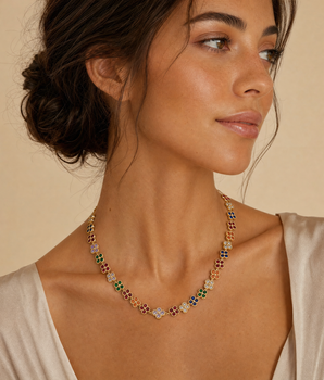 The Rainbow Clover Necklace