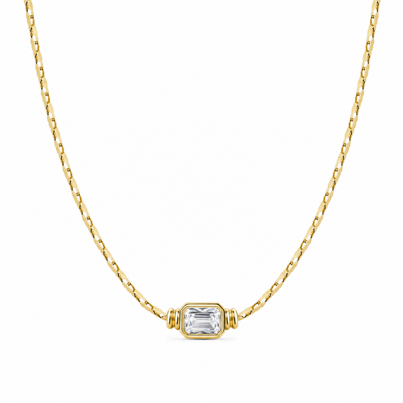 The Elianne Baguette Necklace