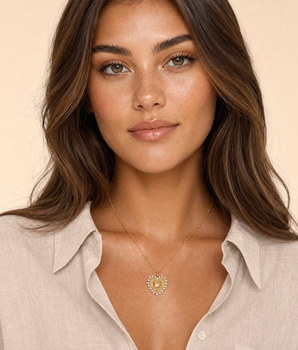 Katherine Diamond Heart Necklace