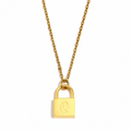 Signature Lock Initial Necklace view 21
