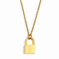 Signature Lock Initial Necklace view 23