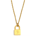 Signature Lock Initial Necklace view 22