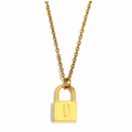 Signature Lock Initial Necklace view 26