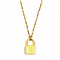 Signature Lock Initial Necklace view 27