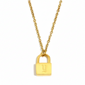 Signature Lock Initial Necklace view 28