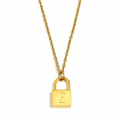 Signature Lock Initial Necklace view 29