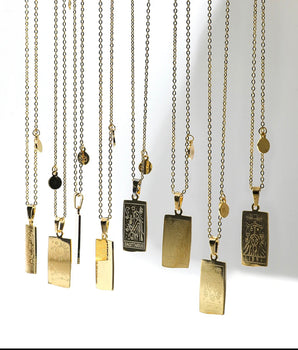 Atlantis Irregular Shape Zodiac Pendants / 18K Gold Plated - Nina Kane Jewellery