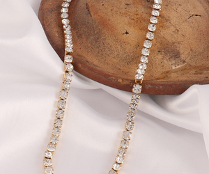 Astoria Gold Tennis Necklace / Stainless Steel - Nina Kane Jewellery