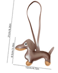 Sausage Dog Leather Bag Charms / Leather view 5