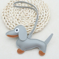 Sausage Dog Leather Bag Charms / Leather view 4