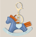 Leather Rocking Horse Bag Charm / Leather view 3