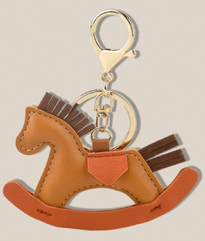 Leather Rocking Horse Bag Charm / Leather - Nina Kane Jewellery