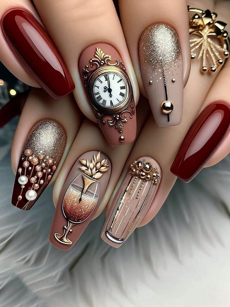 Autumn Days Press on Nails / 24 Pack