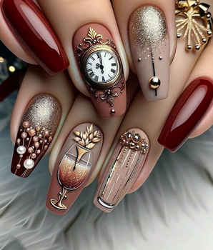 Autumn Days Press on Nails / 24 Pack - Nina Kane Jewellery