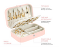 Baby Pink Jewellery Case / Leather view 3