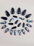 Blue Marble Pattern Press on Nails / 24 Pack view 3