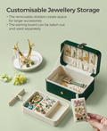 Forest Green Jewellery Case / Leather view 3